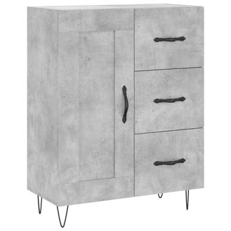 Berkfield Home Sideboard Concrete Grey 69.5x34x90 cm Engineered Wood