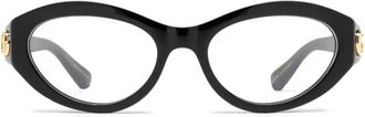 Gucci round-frame glasses - women - Acetate - 51 - Black
