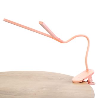 Forlight Joy L&aacute;mpara De Escritorio Led Portatil. Cambio De Intensidad Y Temperatura. Brazo Flexible Y &Aacute;ngulo Variable. Rosa