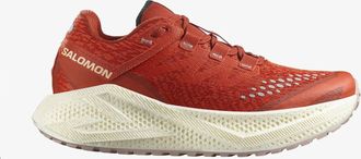 Salomon Womens Aero Glide 3 Grvl Running Shoes In Burnt Ochre/vanilla Ice/etherea