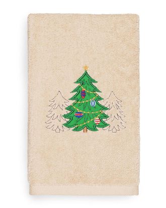 Linum Home Textiles Christmas Three Trees Hand Towel