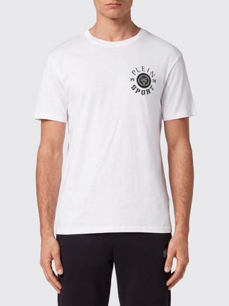 Plein Sport T-shirt slim fit in cotone con logo a contrasto sul davanti