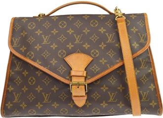 Louis Vuitton Beverly Monogram Canvas Brown Canvas Briefcase Bag (Pre-Owned)