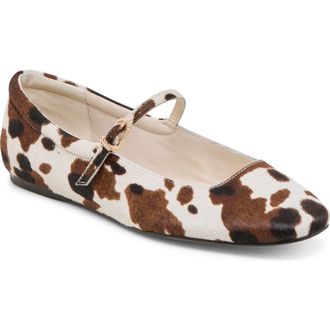 Dolce Vita Reyes Genuine Calf Hair Mary Jane in Cocoa Taurus Calf Hair at Nordstrom Rack, Size 8.5