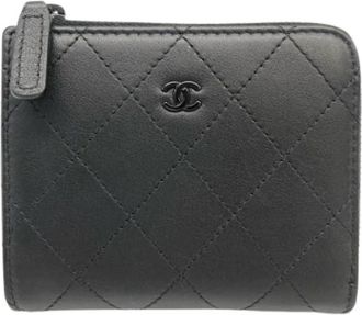 Chanel Pre-owned Coin Purse - Dames - Vintage Accessoires - Zwart - ONE Size - Leer - Vintage