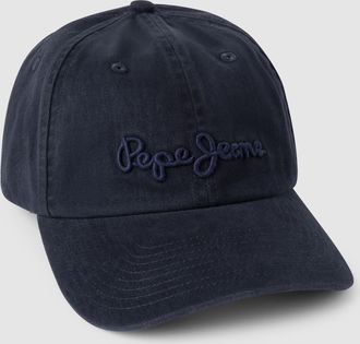 Pepe Jeans London Baseball Cap PEPE JEANS SAUL, Herren, blau (dulwich blau), Twill, Baumwolle, bestickt, unifarben, Caps Baseball Cap, mit gesticktem Logo