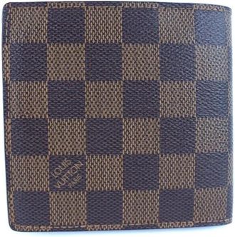 Louis Vuitton Pre-owned Portefeuille Marco Damier Portemonnee - Heren - Vintage Accessoires - Bruin - ONE Size - Vintage