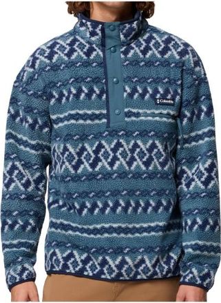 Columbia Helvetia II Printed Half Snap Fleece Fleecepullover f&uuml;r Herren | blau