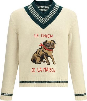 Valentino Beige Wool Mens Sweatshirt