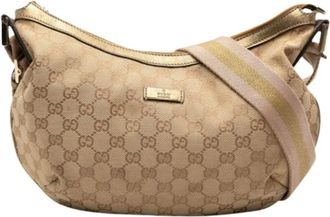 Gucci Pre-owned Shoulder Bags, female, Brown, Size: ONE SIZE Pre-owned Crossbody Bag