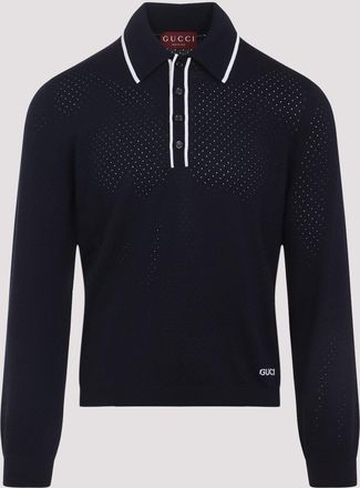 Gucci poloshirt met lange mouwen
