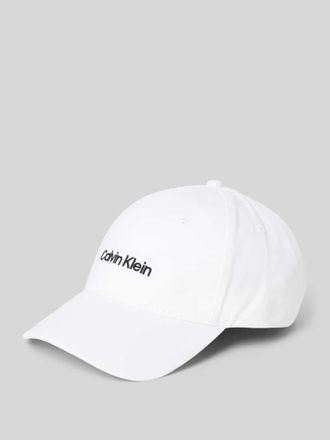Calvin Klein Base Cap mit Logo-Stitching Modell Baseball in Weiss, Größe 1