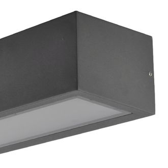 Fabrilamp Fab 150860155 Aplique Exterior Conga Gris Oscuro 1xe27 Ip54 10,5x26x6,5 Cm