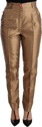 Dolce & Gabbana Dolce Gabbana Gouden Zijdebroek