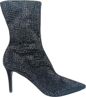 Stella McCartney Stella McCartney, Heeled Boots, female, Black, Size: 7 1/2 US stivali e stivaletti Pelle