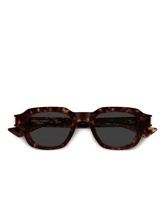 Saint Laurent Eyewear square-frame sunglasses - Brown