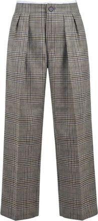 PDR Phisique Du Role Wijde broek - Dames - Wijde Broeken - Beige - XS - Linnen - Broeken