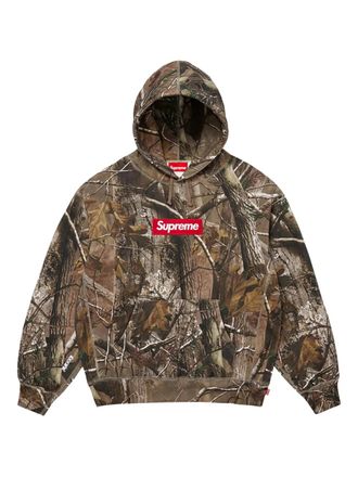 SUPREME Hoodie met Box-logo - Bruin