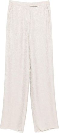 Emporio Armani Womens Straight-Leg Trousers