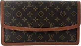 Louis Vuitton Pre-owned Clutches, female, Brown, Size: ONE SIZE Pre-owned Pochette Dame Clutch Bag