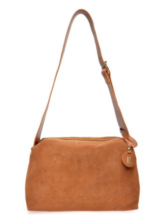 Anna Luchini Brown Rundleer Tas