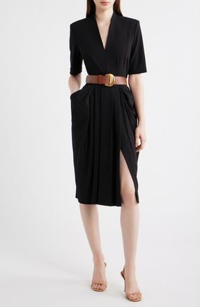 DKNY Belted Sheath Dress in Black at Nordstrom, Size 10