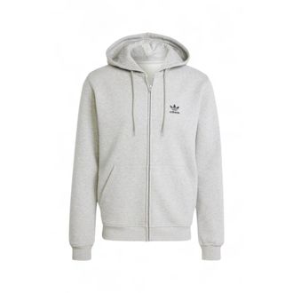 adidas Hoodie Zip Felpata - Heren - Sportshirts - Grijs - M - Katoen - Fitness