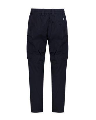 C.P. Company Mens Cargo Trousers Lens Total Eclipse Cotton Polyamide Elastane