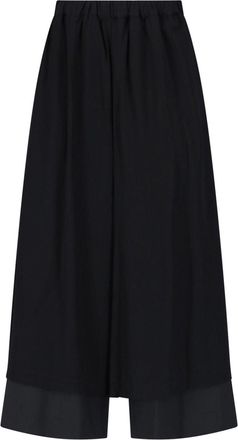Comme Des Gar&ccedil;ons Layered Wool Skirt