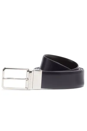Santoni Adjustable Antiqued Leather Belt