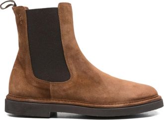 Alexander Hotto suede Chelsea boots - women - Suede/Rubber/Calf Leather - 38 - Brown