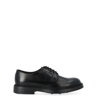 Doucal's Stringata Derby - Heren - Nette schoenen - Zwart - 40 EU - Leer - Schoenen