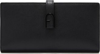 Furla Flow Continental XL Black Leather Wallet