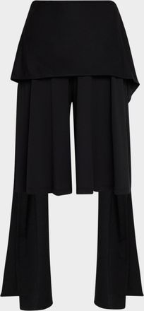 Toteme Tie Waist Jersey Culotte Pants