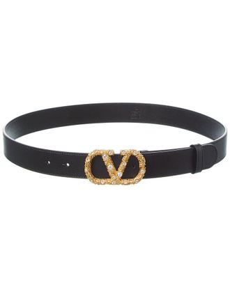 Valentino Vlogo Signature Leather Belt