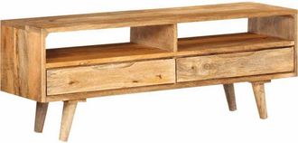 vidaXL Vidaxl - Mueble De Tv Madera Maciza De Mango 110x30x41 Cm