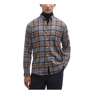 Barbour Geruite Getailleerde Overhemd - Heren - Casual Overhemden - Veelkleurig - M - Leer - Overhemden