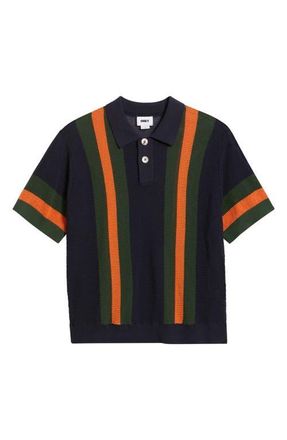 Obey Seth Polo Sweater in Dark Navy Multi at Nordstrom, Size Xx-Large