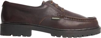 Barbour Zapatos Derby de Cuero con Adorno Paxton - Shoes - Hombre - Marr&oacute;n - 42 EU