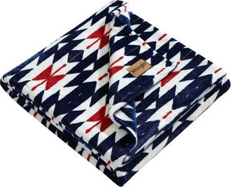 Wrangler Navajo Ultra Soft Plush Fleece Reversible Throw Blanket