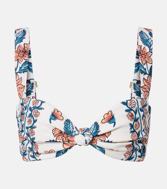 Montce Swim Hayden floral bikini top