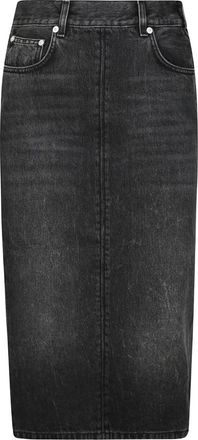 Haikure Authentieke Zwarte Wassing Jeans - Dames - Spijkerrokken - Zwart - W25 - Denim - Rokken