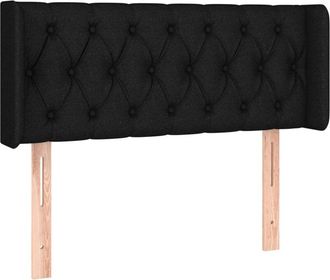 vidaXL Cabecero Con Led De Tela Negro 103x16x78/88 Cm Vidaxl