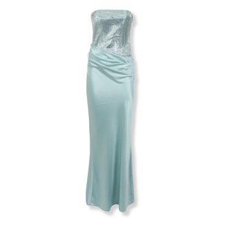 Retrof&ecirc;te Gowns, female, Blue, Size: S Alexandra Embellished Dress