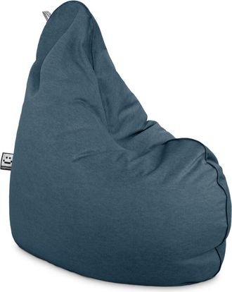 Happers Happers - Puff Pera Relax Terciopelo Vintage Azul Oscuro Xl Azul Oscuro