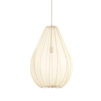 Light & Living L&aacute;mpara Colgante - Itela - Beige Blanco - Textil - Light&living