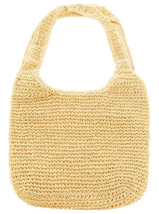 Zwillingsherz Tragetasche ZWILLINGSHERZ Shopper, Damen, beige, Grobstrick, Papierstroh, unifarben, Taschen Tragetasche, geflochtenes Material, Schulterhenkel
