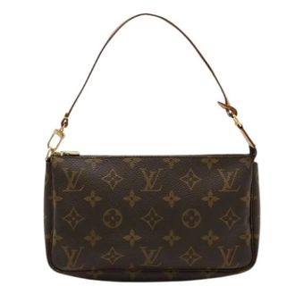 Louis Vuitton Pre-owned Shoulder Bags, female, Brown, Size: ONE SIZE Pre-owned Monogram Pochette Accessoire M51980