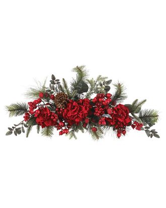 Nearly Natural 30In. Holiday Hydrangea Swag