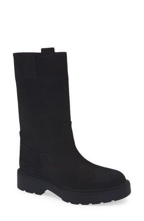 Jeffrey Campbell Obsidian Platform Boot in Black Distressed Suede at Nordstrom Rack, Size 7.5
